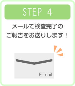 検査報告書ご通知