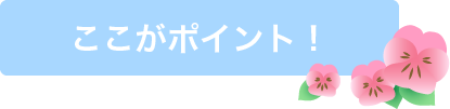 ここがポイント！